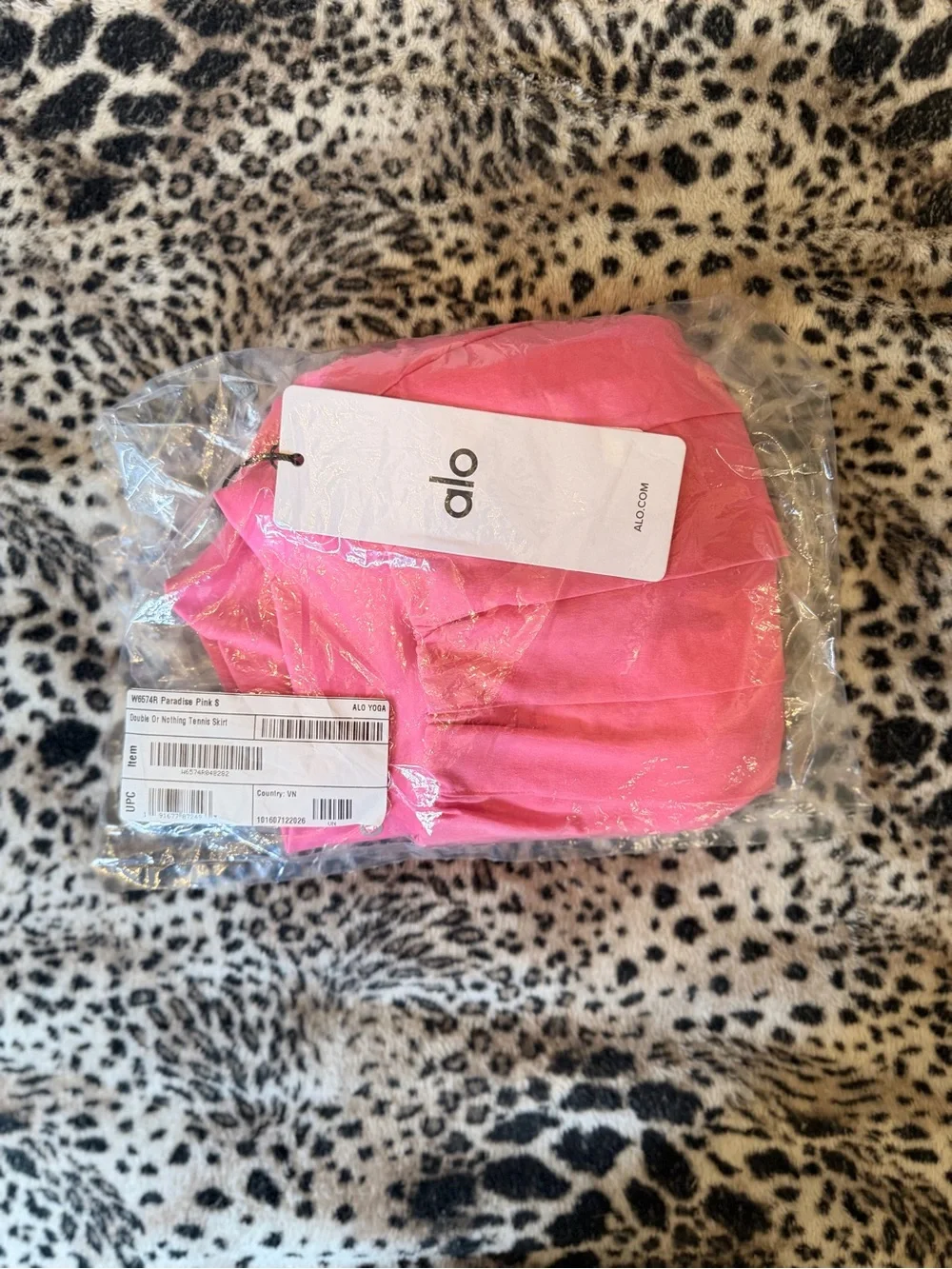 NWT Alo Yoga Double or Nothing Tennis Skirt Paradise Pink S